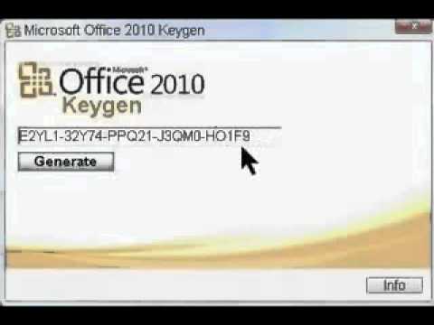i need ane product key for office 2010